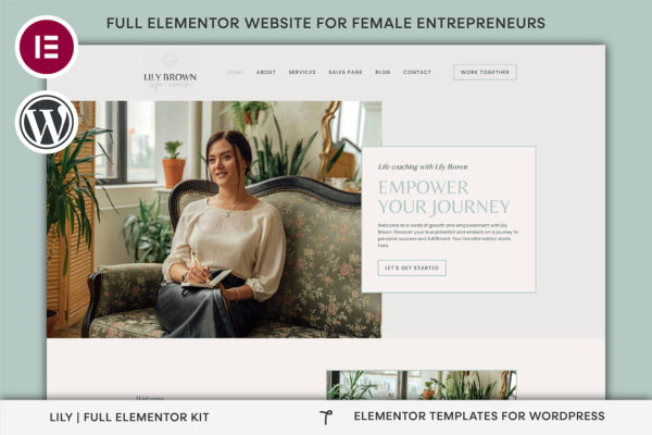 Life Coach Elementor Template Kit