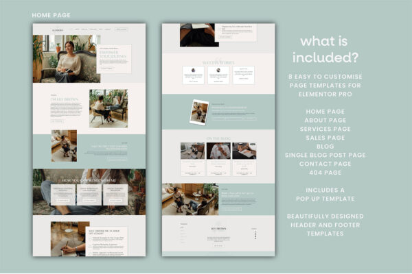Life Coach Elementor Template Kit